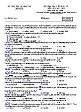 Đề kiểm tra giữa học kì 1 Sinh học Lớp 12 - Mã đề 201 - Năm học 2022-2023 - Sở GD&ĐT Bắc Ninh (Có đáp án)